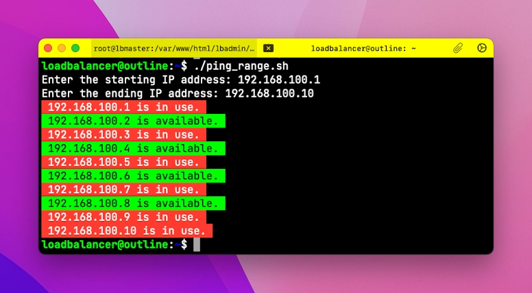 ping_range.sh sample output